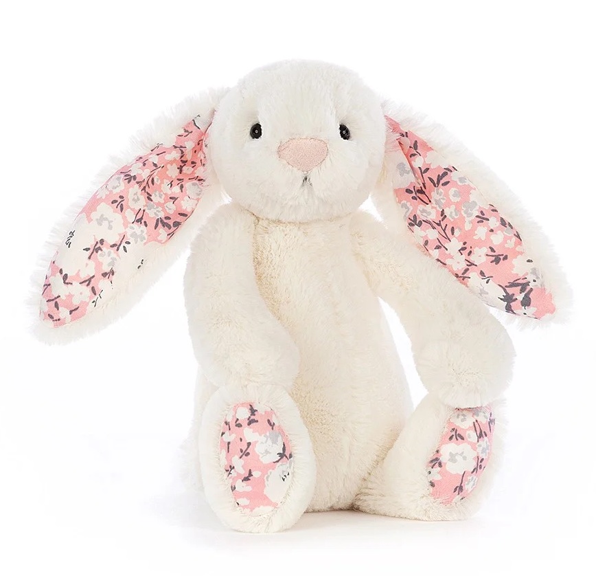 BL6CHE-Kopie Jellycat Blossom Bunny in Creme Weiß Cherry