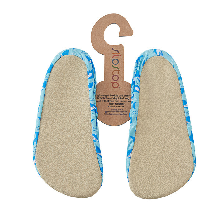 ss17120133-02 SlipStop Turn- & Badeschuhe Toothy Haifisch