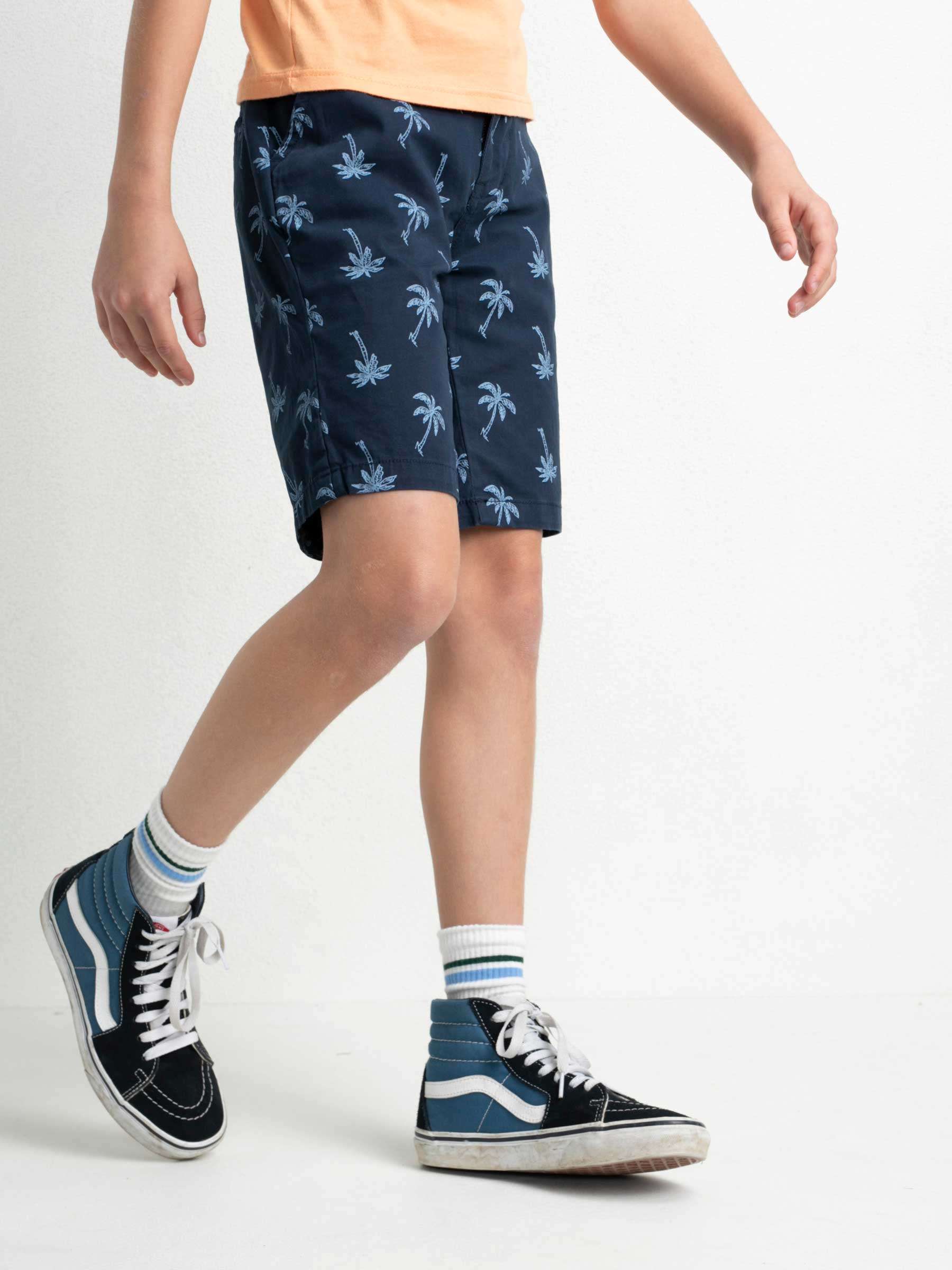 Petrol Industries Kids Chino Shorts in Blau - Palmen - SALE