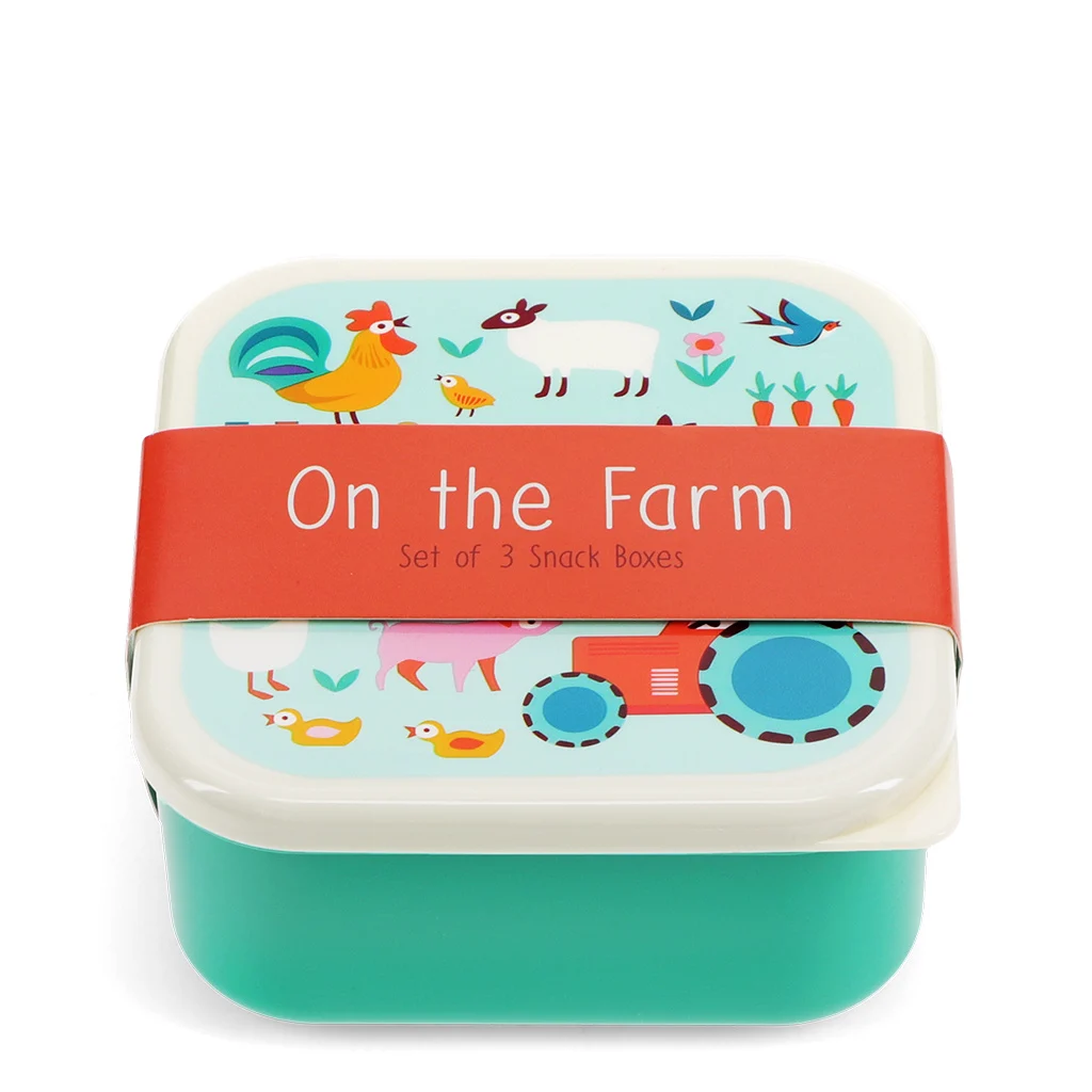 REX London Snack-Boxen Set Farmyard - Bauernhof - 3 Stück REX London Snack-Boxen Set Farmyard - Bauernhof - 3 Stück