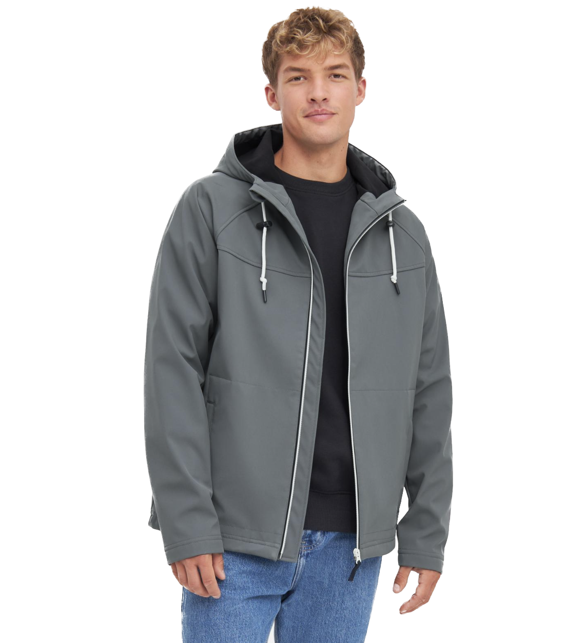 Derbe Isleby Herren Softshelljacke in Lava Smoke Grau
