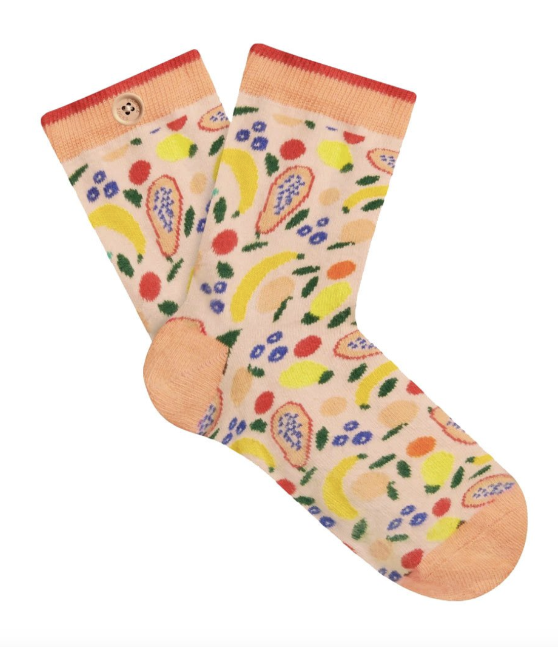 Cabaia Damen Socken CHANTAL & MARIE in Coral - Früchte - SALE Cabaia Damen Socken CHANTAL & MARIE in Coral - Früchte - SALE
