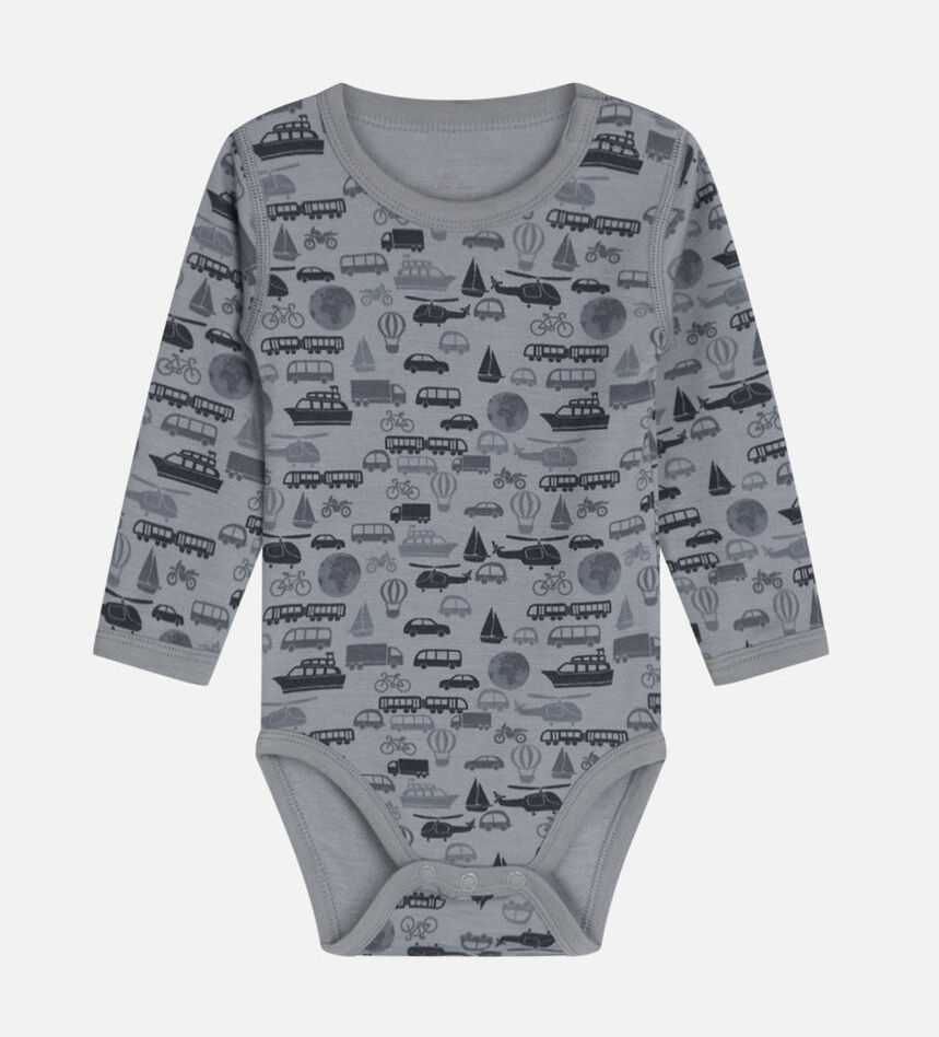 Hust & Claire Baloo Body Wolle Bambus in Blau - Fahrzeuge