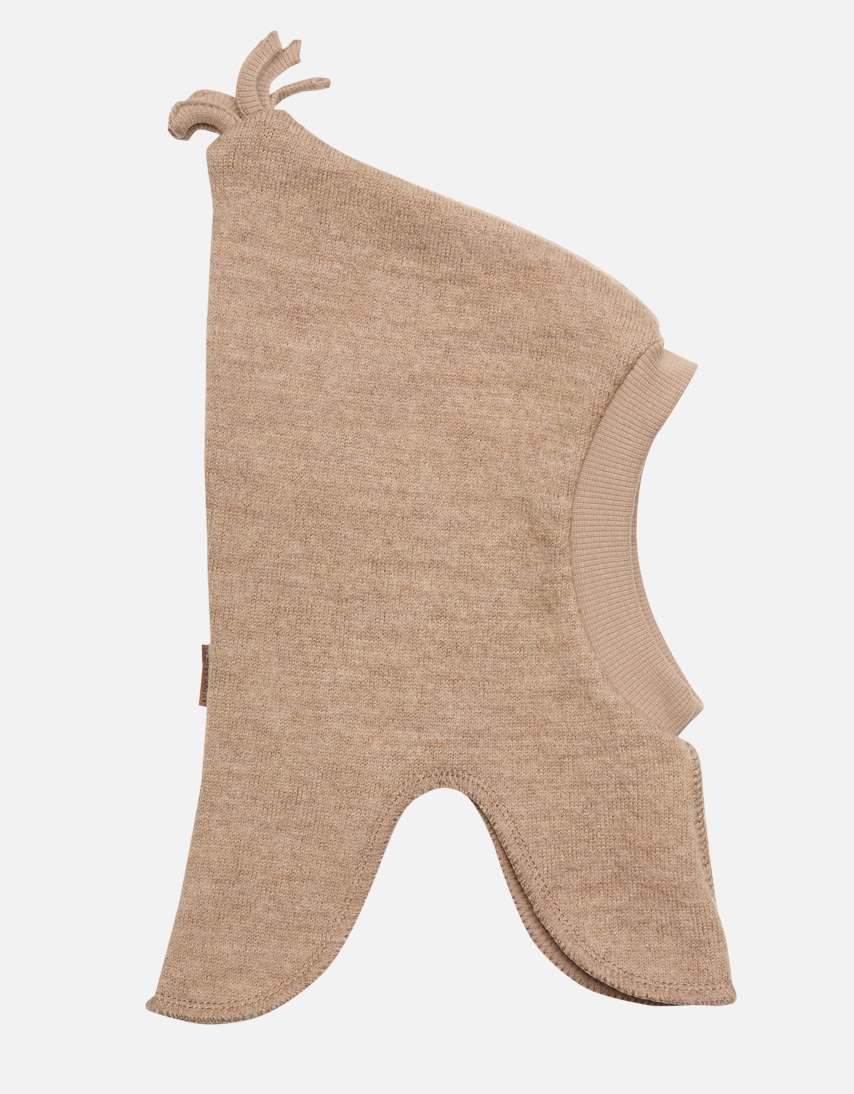 Hust & Claire Feo Merinowolle Balaklava Schlupfmütze in Beige