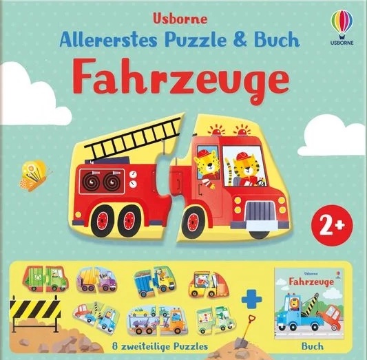 allererstes-puzzle-buch-fahrzeuge Usborne Puzzle & Buch: Fahrzeuge