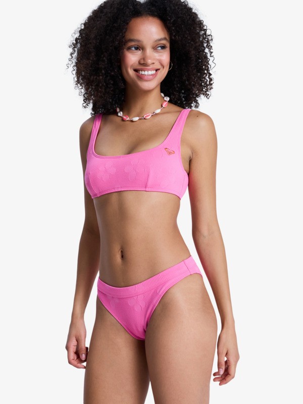 Roxy Paradise - Bikinihose mit klassischer Bedeckung in Sangria Sunset Rosa für Frauen 