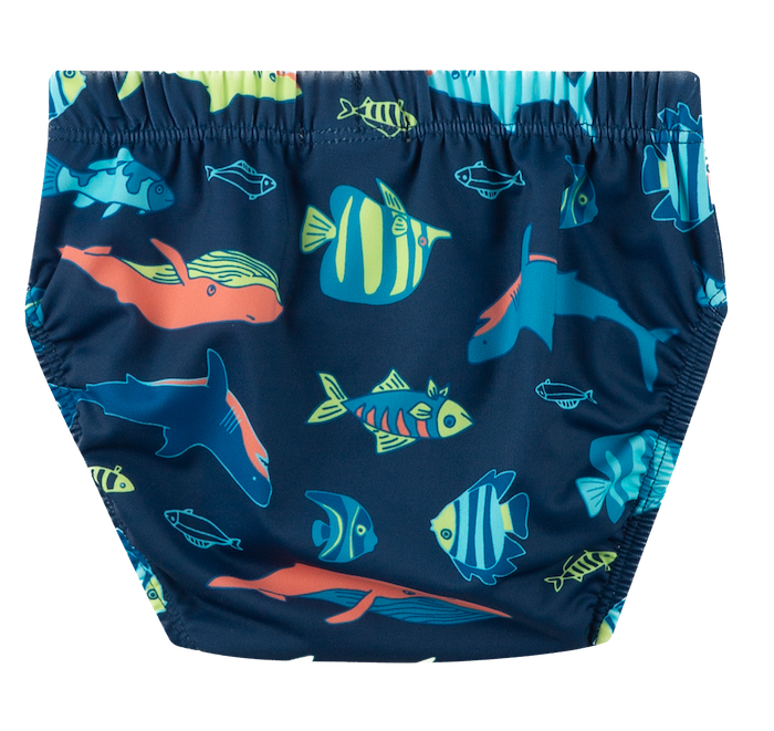 Sanetta Schwimmwindel in Blau - Fische