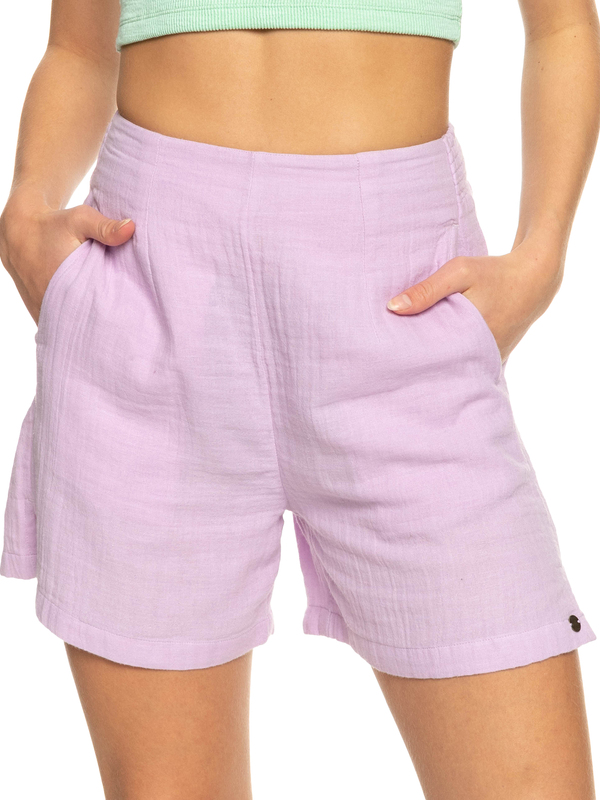 erjns03429_roxy-w_png0_frt1 Roxy Over The Sun - Leichte Shorts für Frauen - Flieder