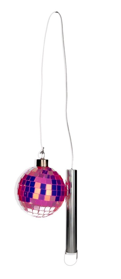 The Gift Company DISCO LED Kugel aus Glas in Neon Pink – 8 cm The Gift Company DISCO LED Kugel aus Glas in Neon Pink – 8 cm
