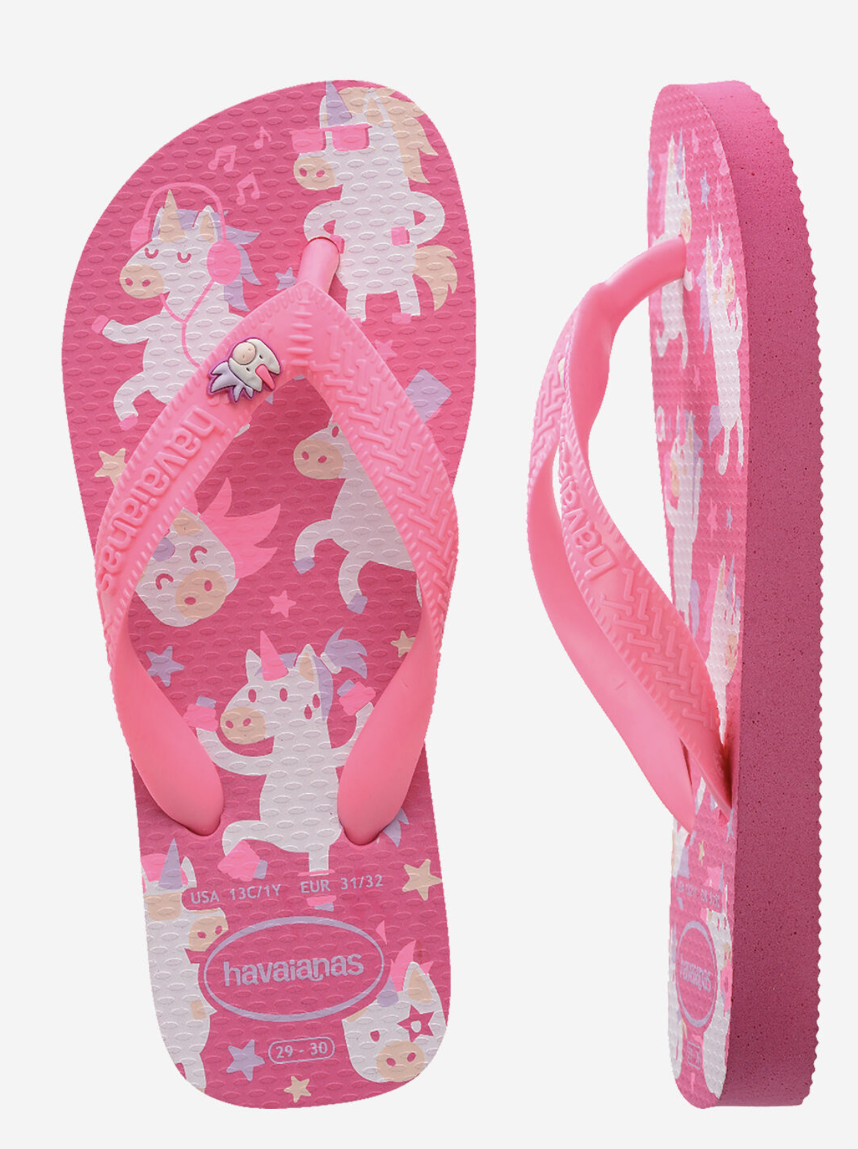 Havaianas Kids Mädchen Flip Flops - Pink Einhorn Havaianas Kids Mädchen Flip Flops - Pink Einhorn