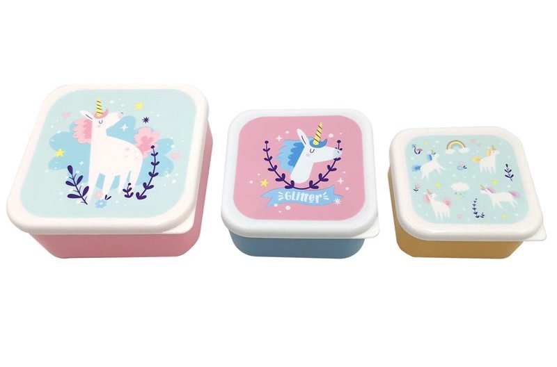 Set of 3 Lunch Box Snack Pots - Einhorn Zauber