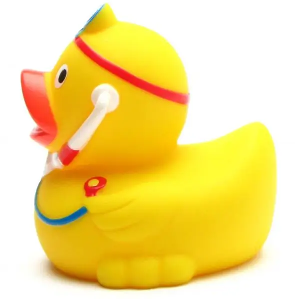 Lanco Duck - Naturkautschuk Badeente Doktor - Gummiente
