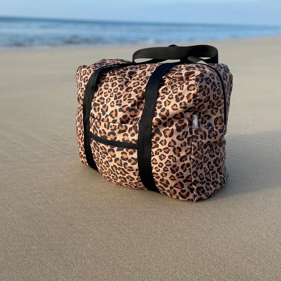 CEDON Easy Travel Bag Leo - Faltbare Reisetasche mit Leo Muster