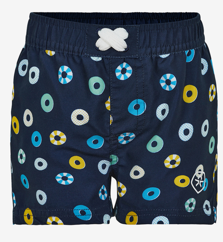 Color Kids Baby Jungs Beach Badeshort in Navy mit Windel