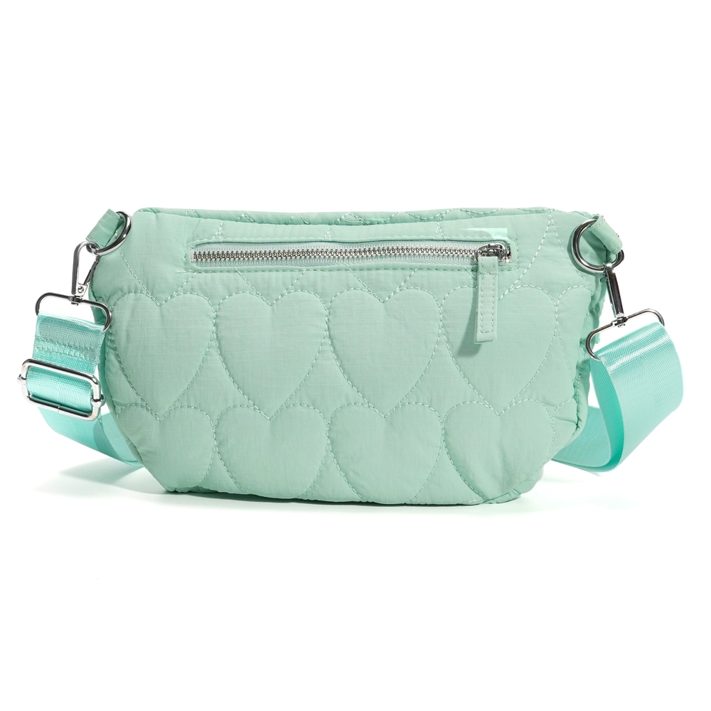 LOT83 Crossbody-Tasche Jill Gesteppt mit Herzen - Mint LOT83 Crossbody-Tasche Jill Gesteppt mit Herzen - Mint