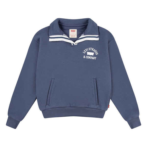 Levis Girls Pullover mit Kragen - Vintage Indigo/Blau Levis Girls Pullover mit Kragen - Vintage Indigo/Blau