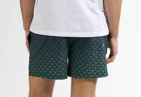 Petrol Industries Herren Badehose in Navy mit allover Palmen in grün Petrol Industries Herren Badehose in Navy mit allover Palmen in grün