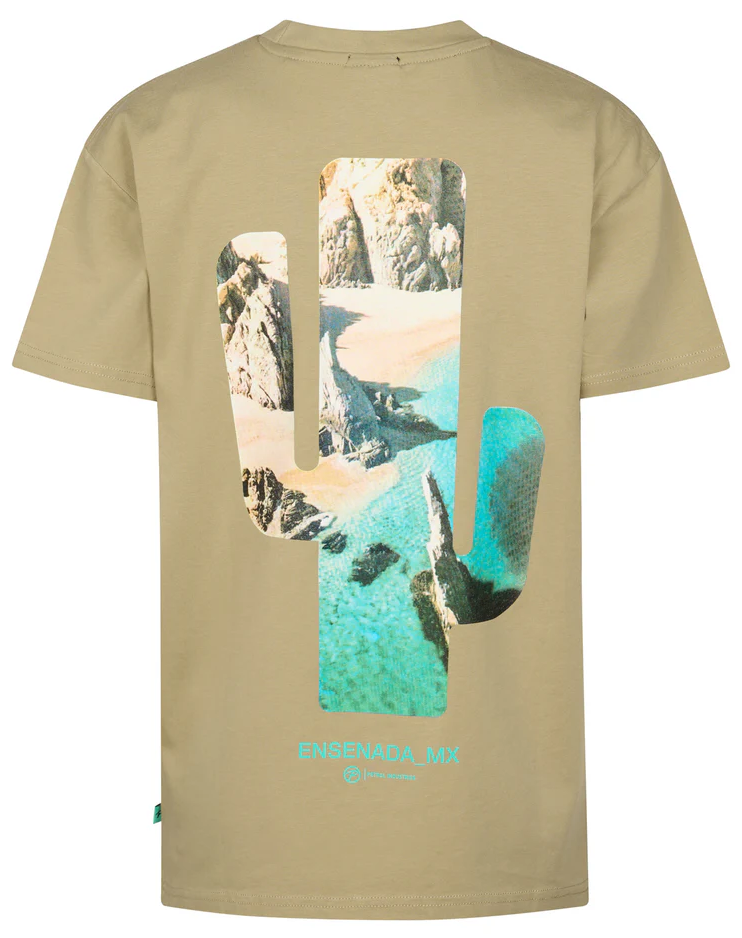 Petrol Industries Jungs T-Shirt in Olive mit Backprint Kaktuss Petrol Industries Jungs T-Shirt in Olive mit Backprint Kaktuss