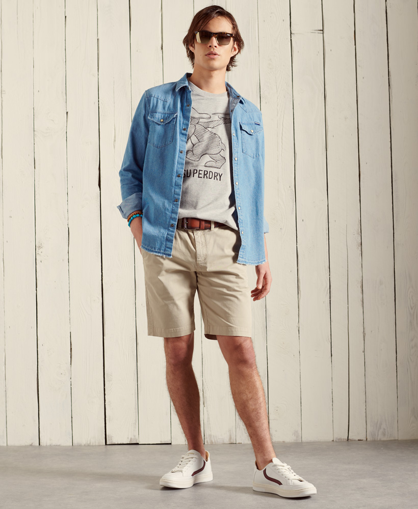 Superdry Chino Short in Hellbraun