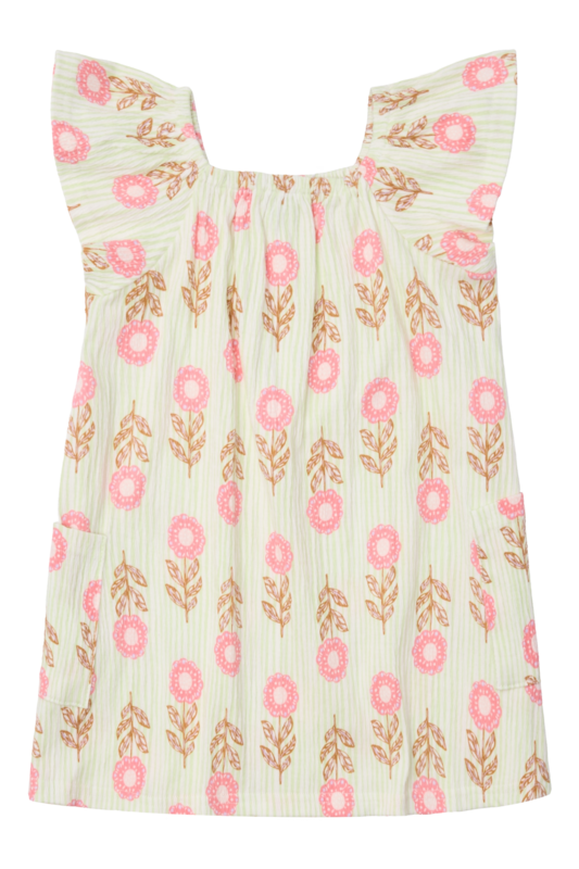 Hust & Claire Seersucker Kleid in Grün Vintage Retro Blumen - SALE Hust & Claire Seersucker Kleid in Grün Vintage Retro Blumen - SALE