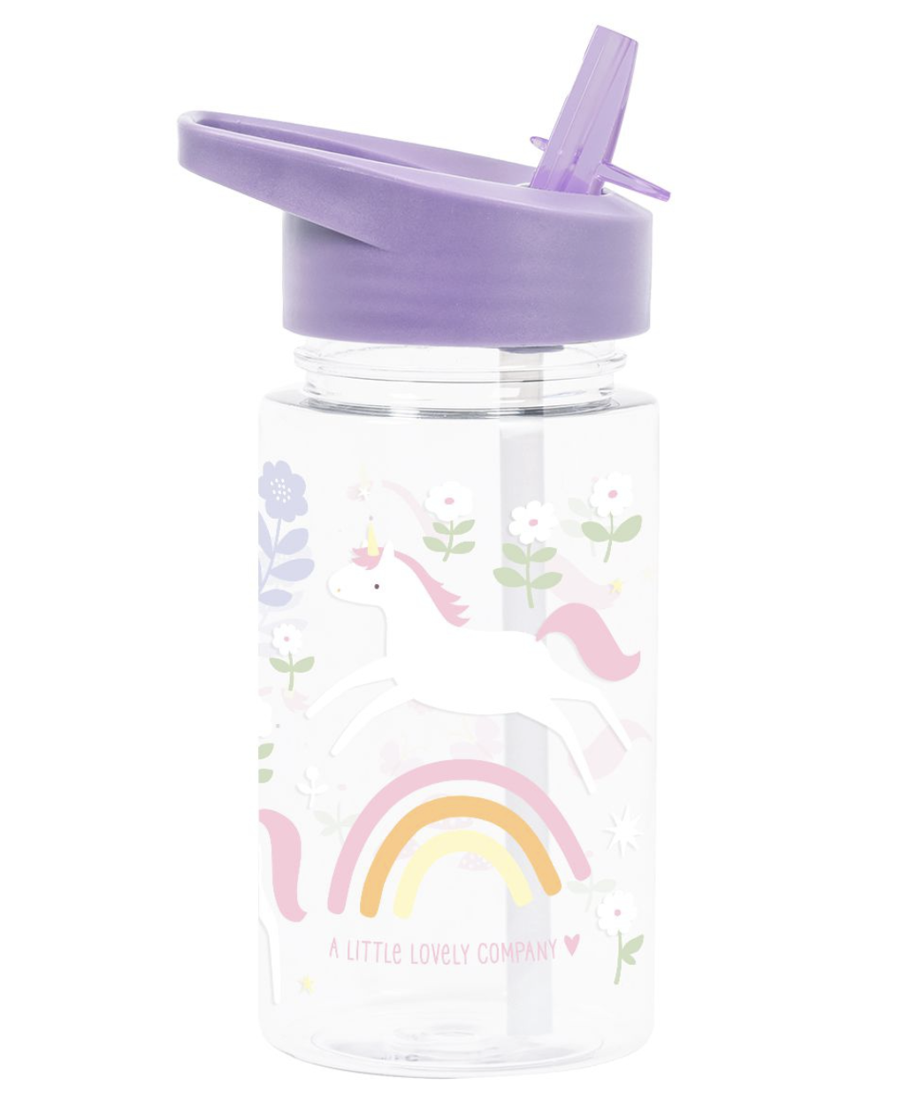 A Lovely Little Company Trinkflasche mit Strohhalm - Einhorn A Lovely Little Company Trinkflasche mit Strohhalm - Einhorn