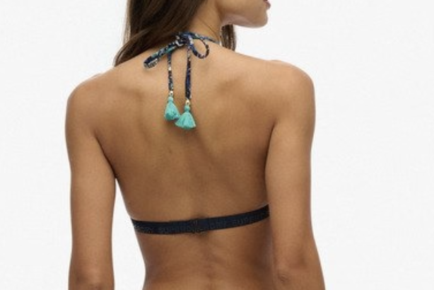 Superdry Damen Bikini Top in Blau Superdry Damen Bikini Top in Blau