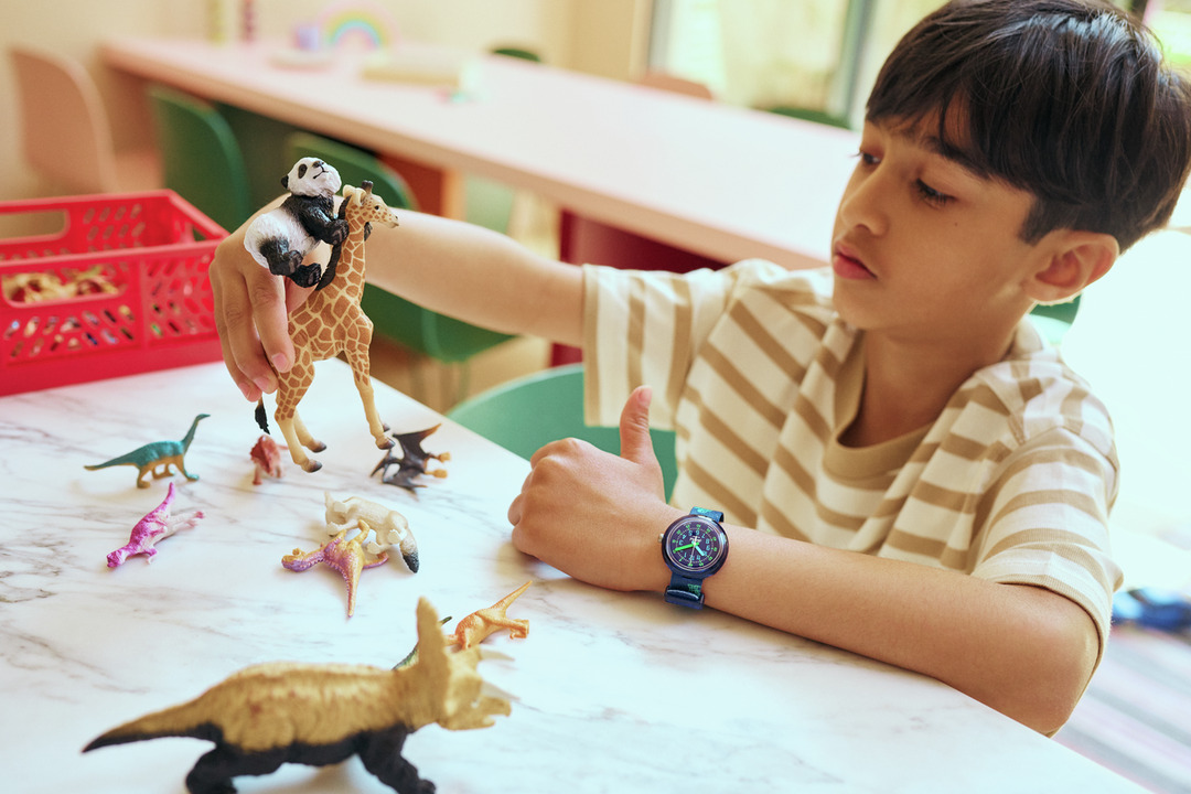 fa11_ZFPNP135 Flik Flak Uhr Kinderuhr - Cyberozaurus - Cyber Dinosaurier