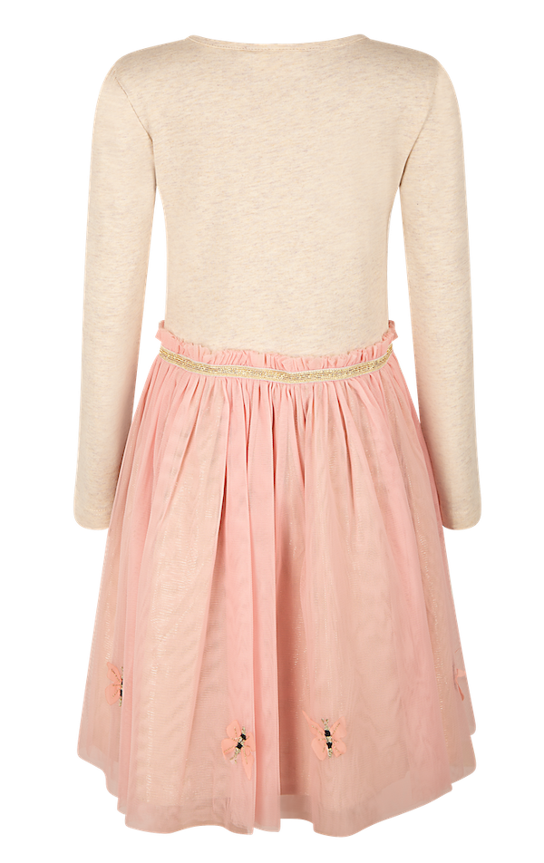Happy Girls Kleid mit Rosa Tüllrock & Jersey Oberteil - Biene mit Glitzer Happy Girls Kleid mit Rosa Tüllrock & Jersey Oberteil - Biene mit Glitzer