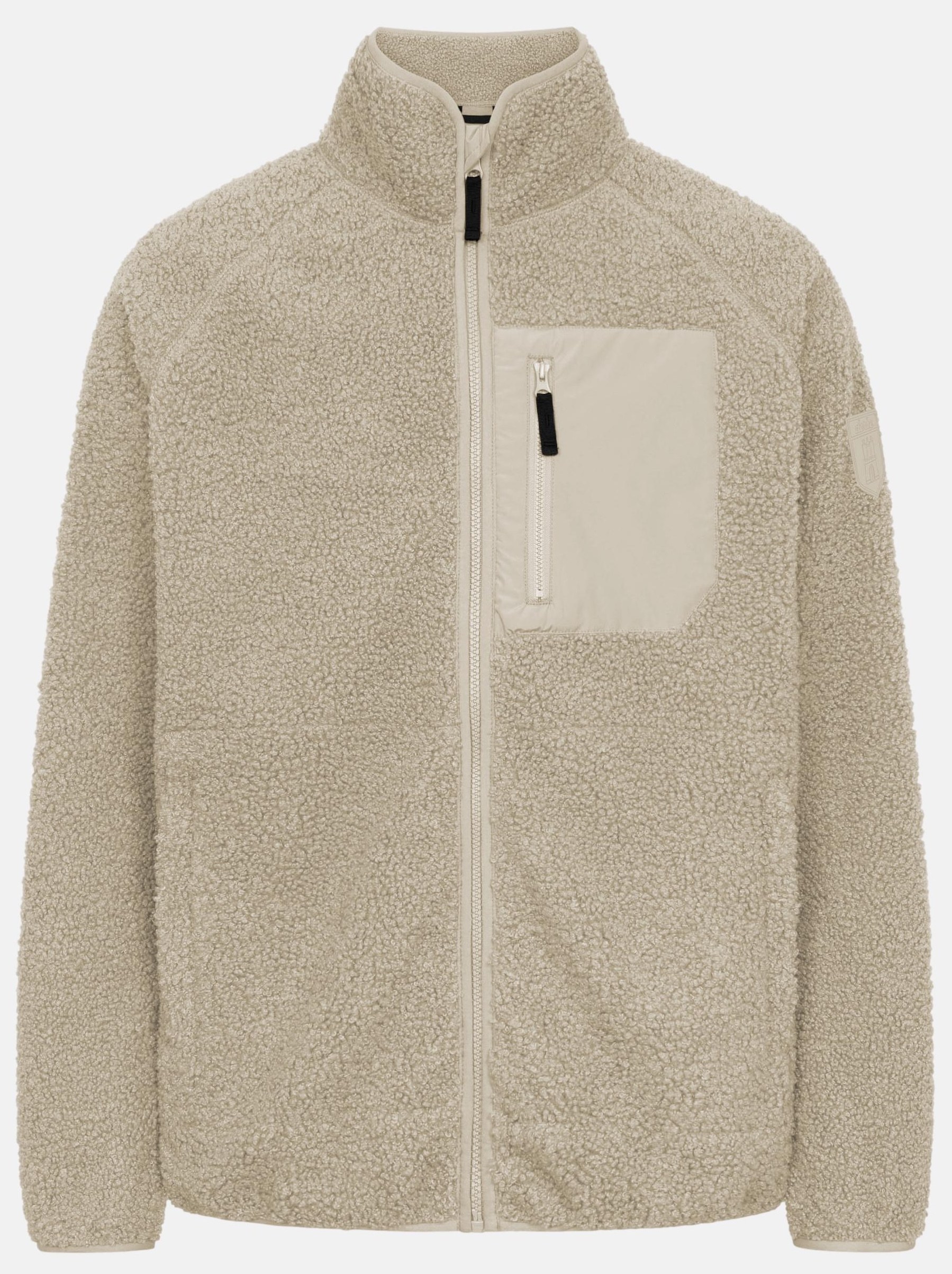 Derbe Herren Kuschelby Pocket Fleecejacke in Beige