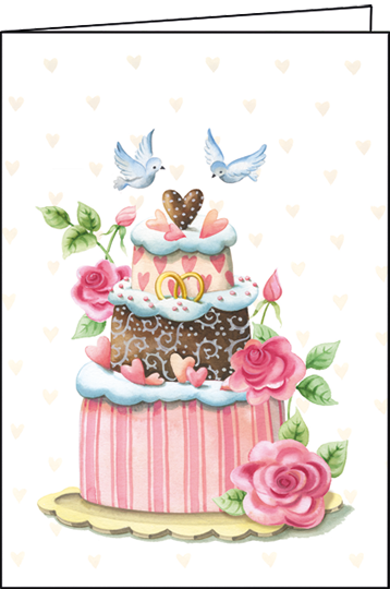 Edition Gollong Karte zur Hochzeit - Hochzeitstorte Edition Gollong Karte zur Hochzeit - Hochzeitstorte