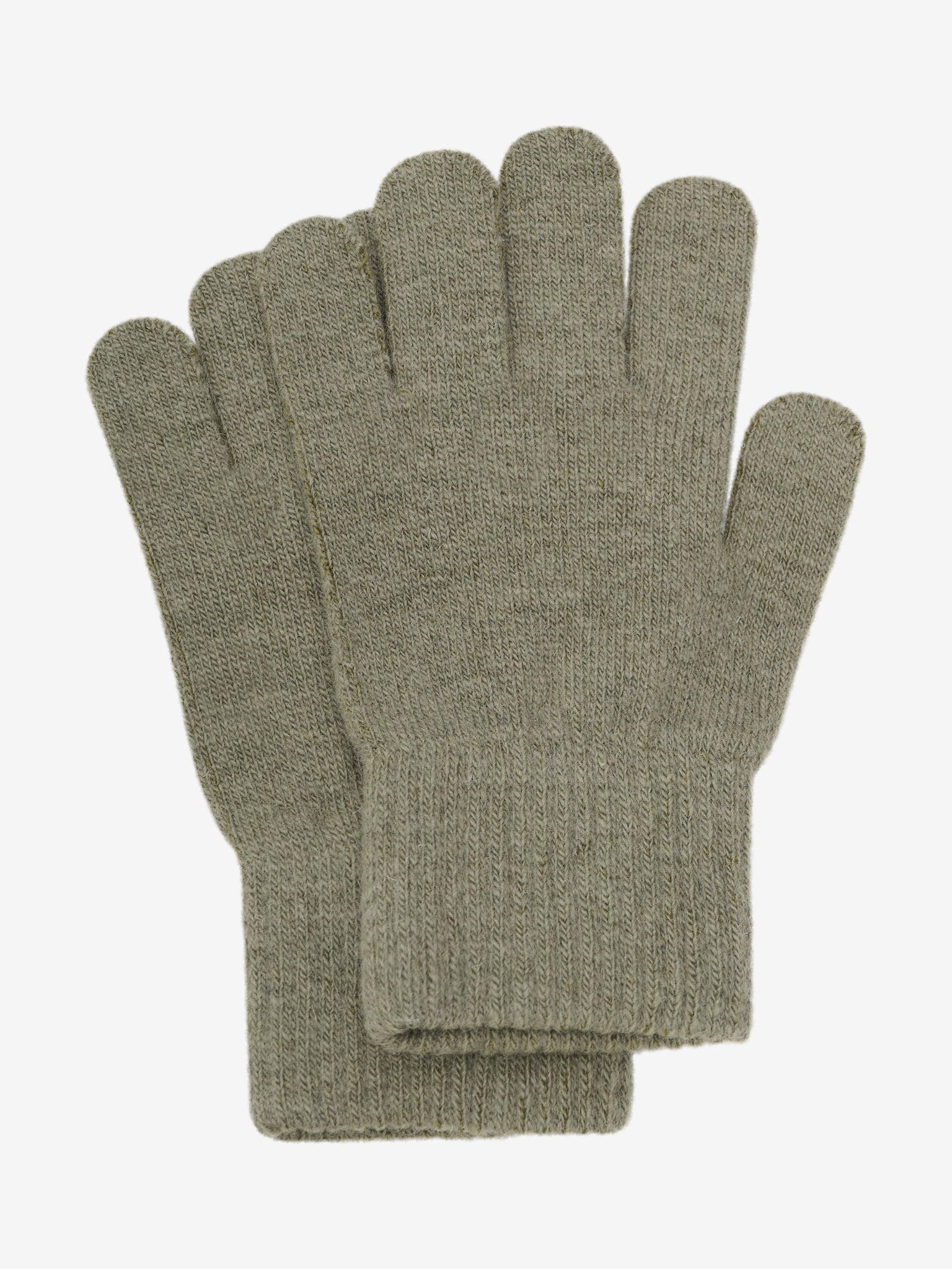 CeLaVi Woll-Fingerhandschuh 2er Pack in Overland Trek - Braun und Oliv