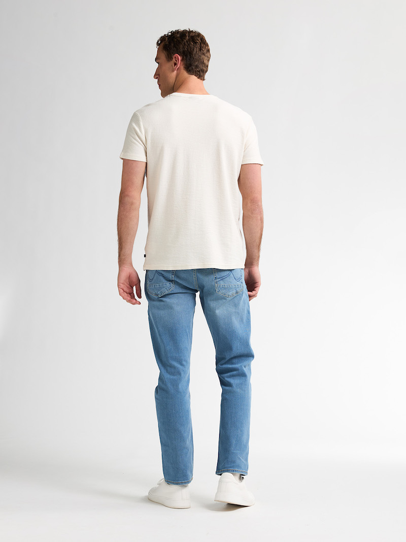 Petrol Industries Herren T-Shirt in Seashell Creme Weiß