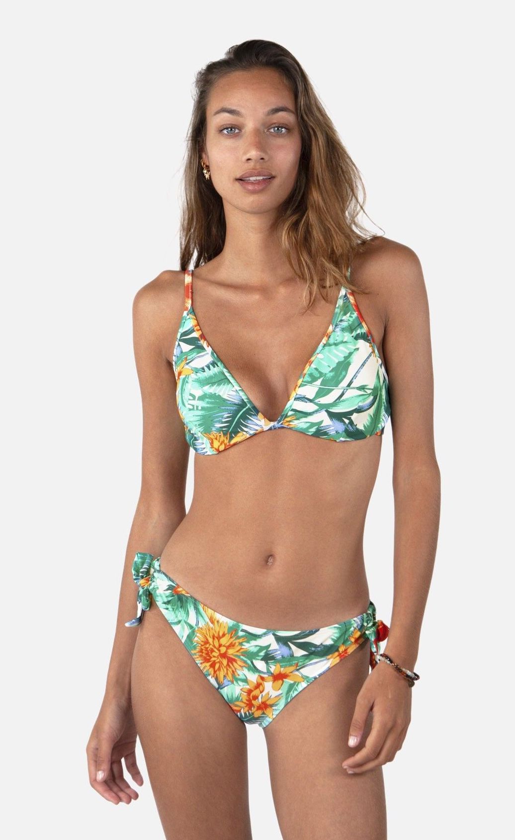 Barts Bikini Top - RURUTHU WIRE TRIANGLE in Grün & Orange - SALE