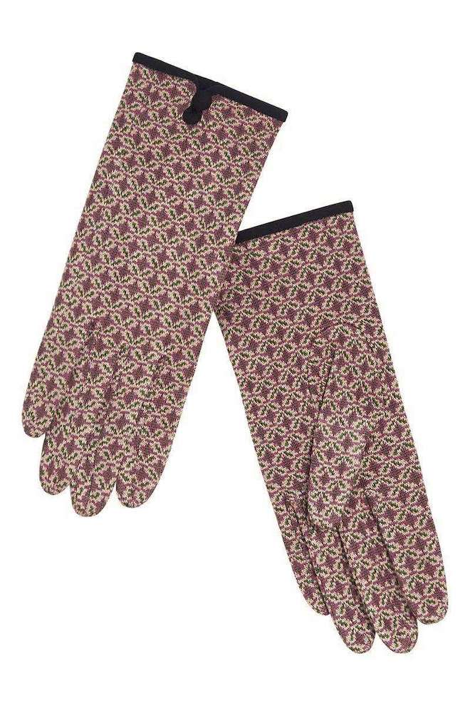 07500_5 King Louie Lange Strickhandschuh Glove Backstage in Maroon Red