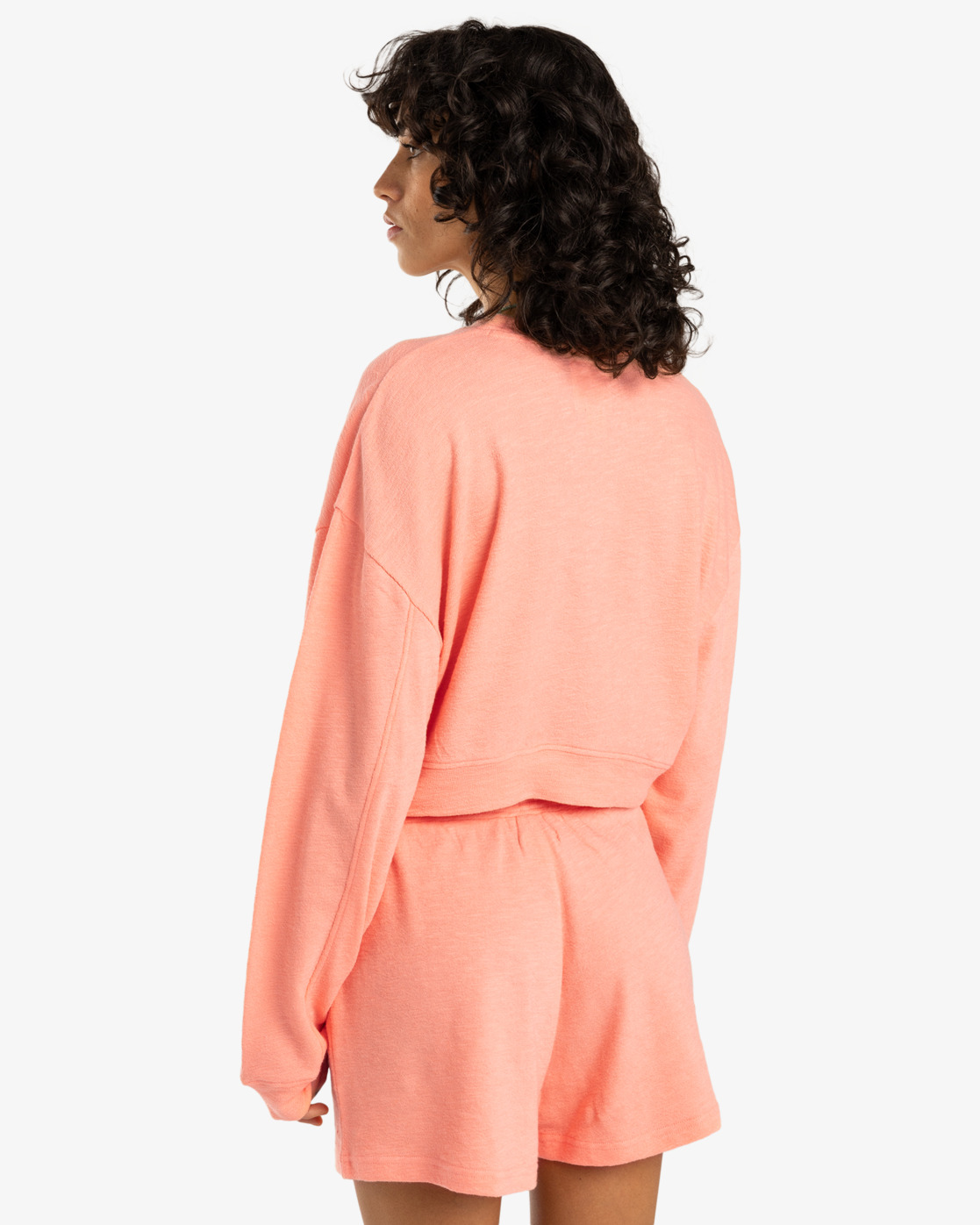Billabong Cropped - Sweatshirt für Frauen in Peach Tart/Pfirsich - SALE Billabong Cropped - Sweatshirt für Frauen in Peach Tart/Pfirsich - SALE