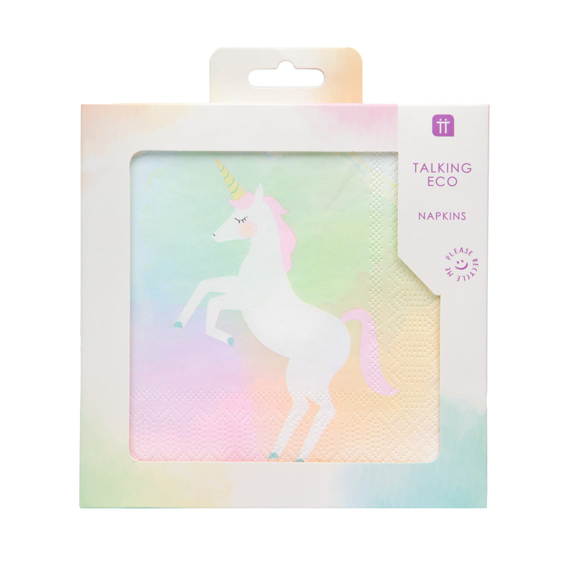 Talking Tables Papier Servietten - Batik Regenbogen Einhorn - SALE