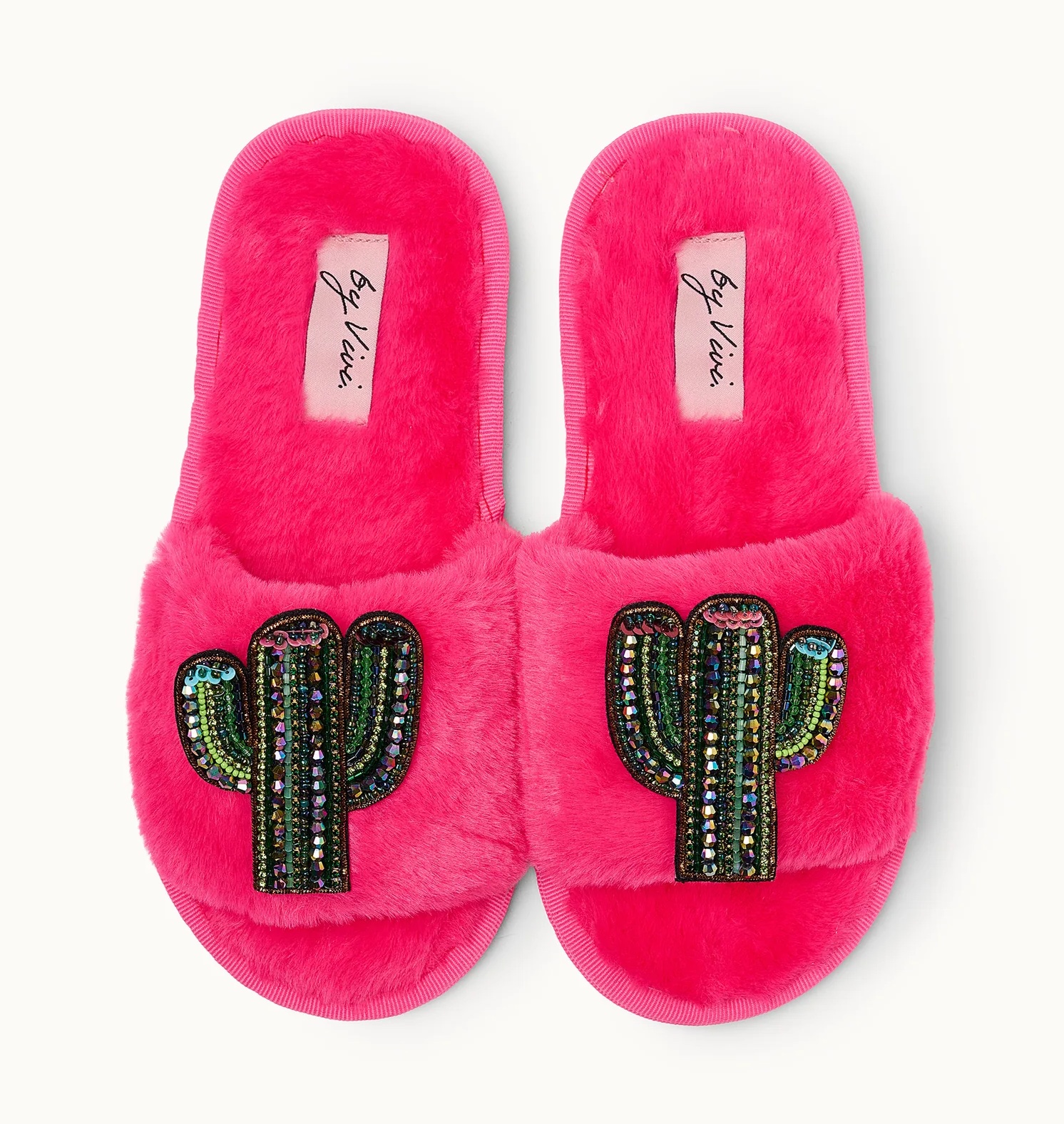 By Vivi Plüsch Slipper in Neon Pink By Vivi Plüsch Slipper in Neon Pink