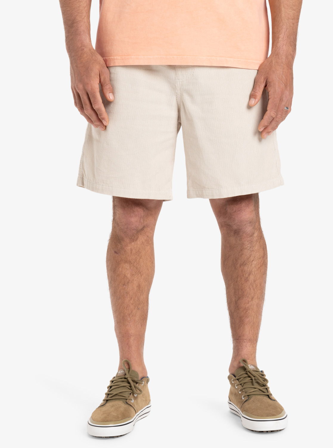 Quiksilver Taxer Cord - Kordshorts für Männer in Wind Chime - Creme Quiksilver Taxer Cord - Kordshorts für Männer in Wind Chime - Creme