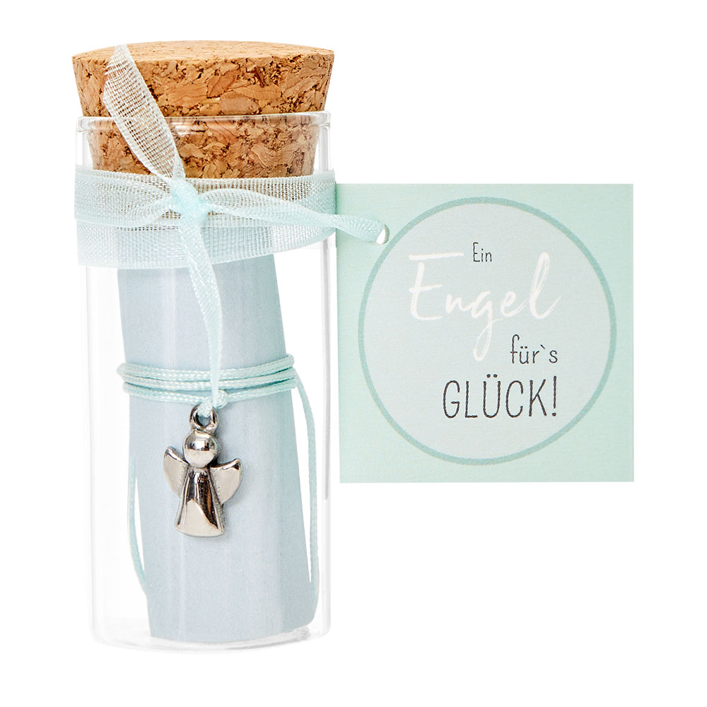 Armband Engel im Glas - Mint - Engel für's Glück