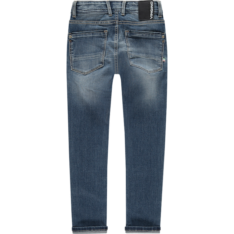 Vingino Jeans Anzio - Skinny Fit Jog Jeans in Medium Blau Denim - SALE