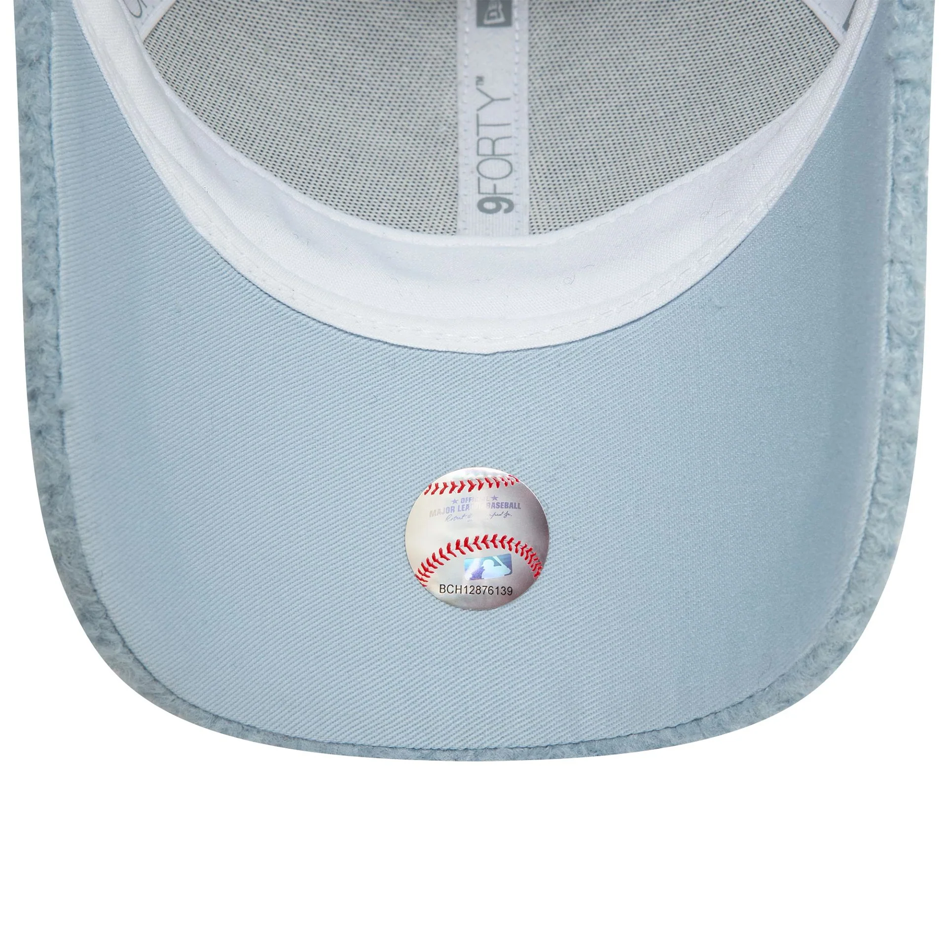New Era Borg Damen 9FORTY Verstellbare Cap - Pastellblaue Teddy New York Yankees 