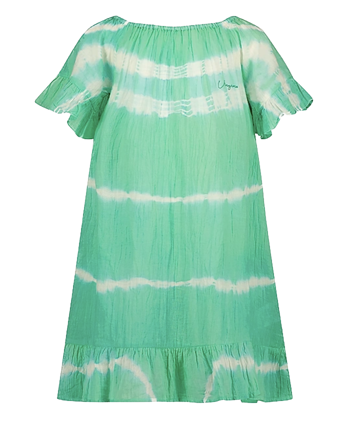 Vingino Kleid Pien in Grün mit weißen Streifen