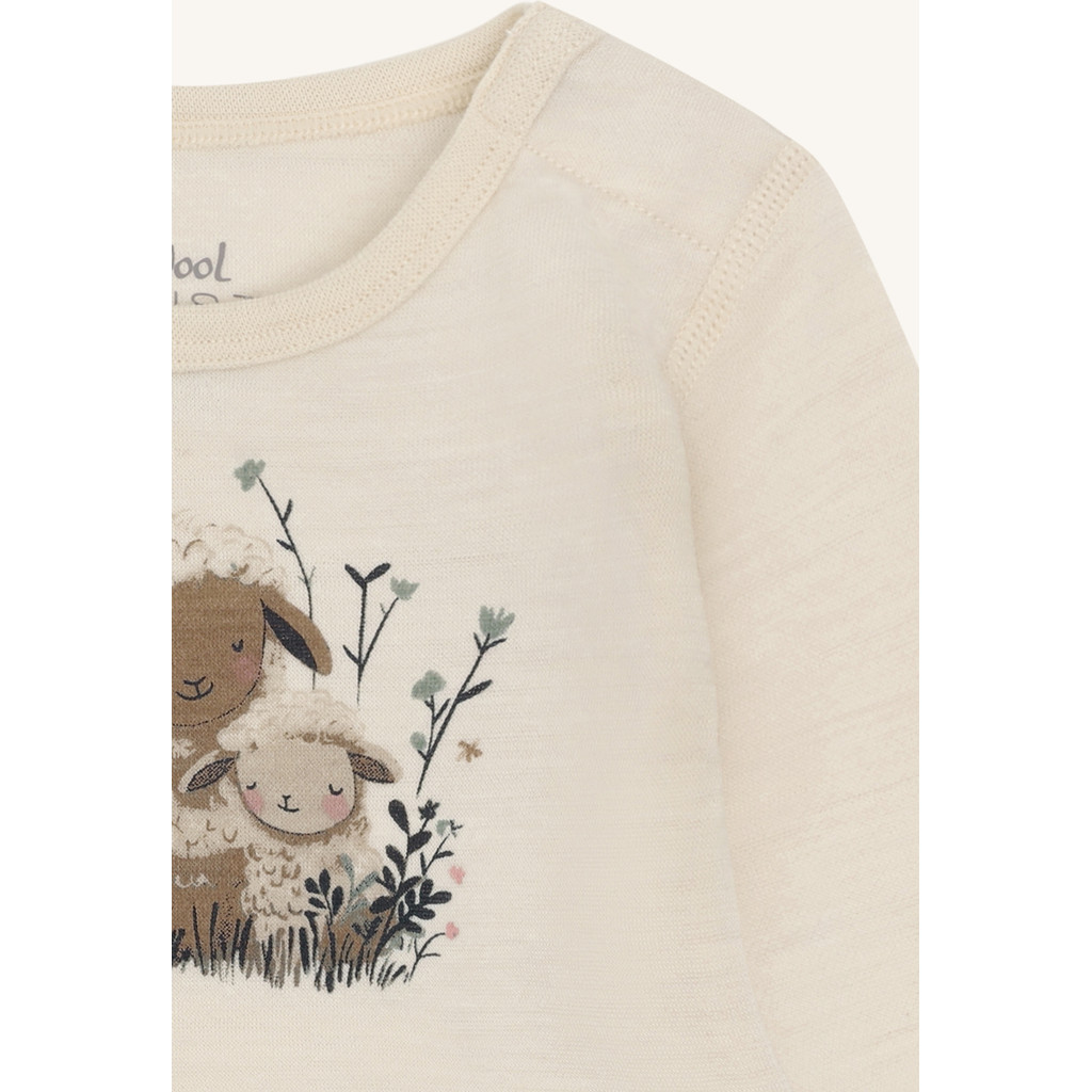 Hust & Claire Bo Wolle Body in Creme - Sheep - Schafe 