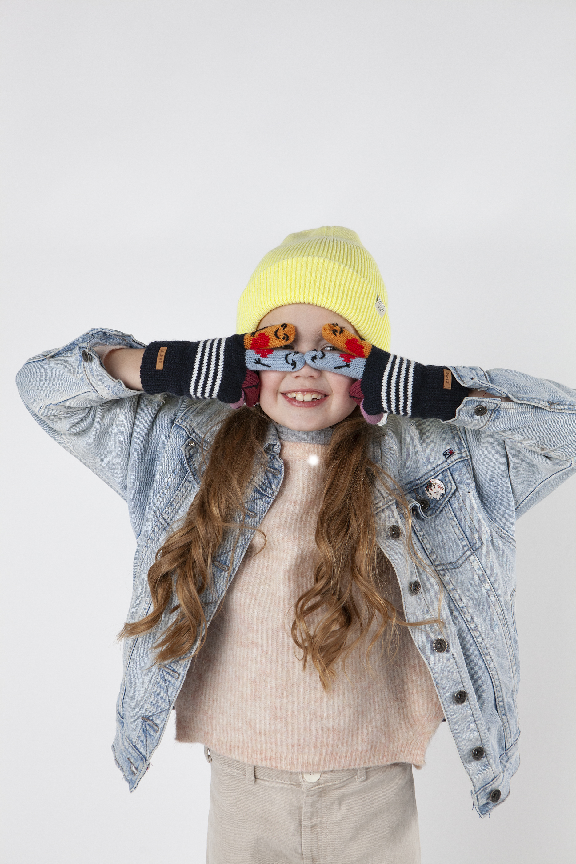 Barts Kids Fingerpuppen Strickhandschuh in Navy