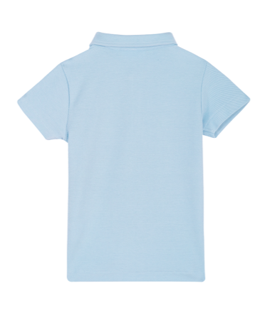 Someone kurzarm Poloshirt - Hellblaue mit Vespa-Stickerei Someone kurzarm Poloshirt - Hellblaue mit Vespa-Stickerei