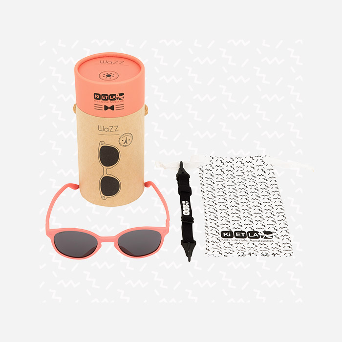 KiETLA Kinder-Sonnenbrille WAZZ (UV-Schutz 3) Grapefruit Coral Rahmen