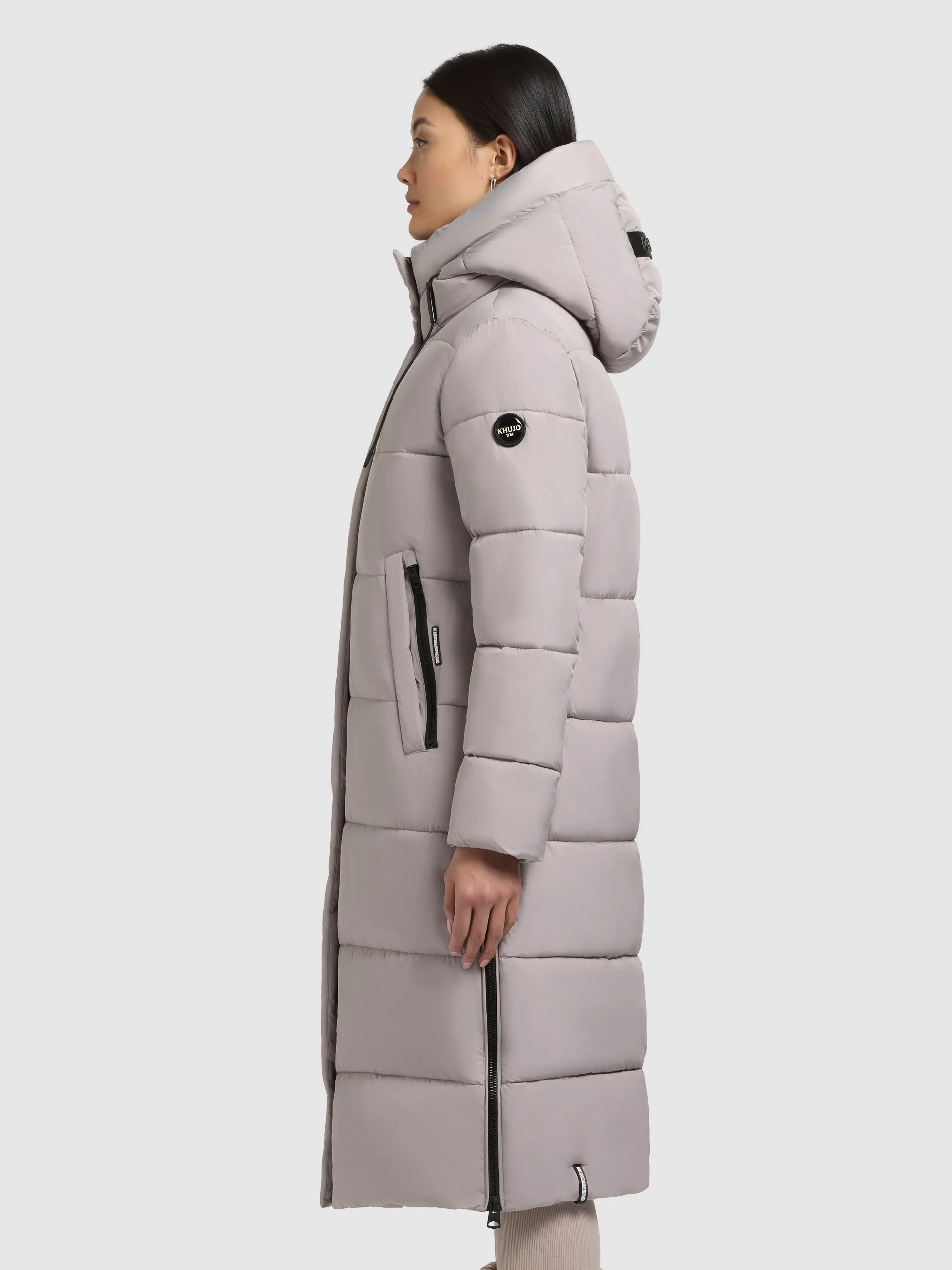Khujo langer Steppmantel VELIA in Blizzard Gray - Eis Grau Khujo langer Steppmantel VELIA in Blizzard Gray - Eis Grau