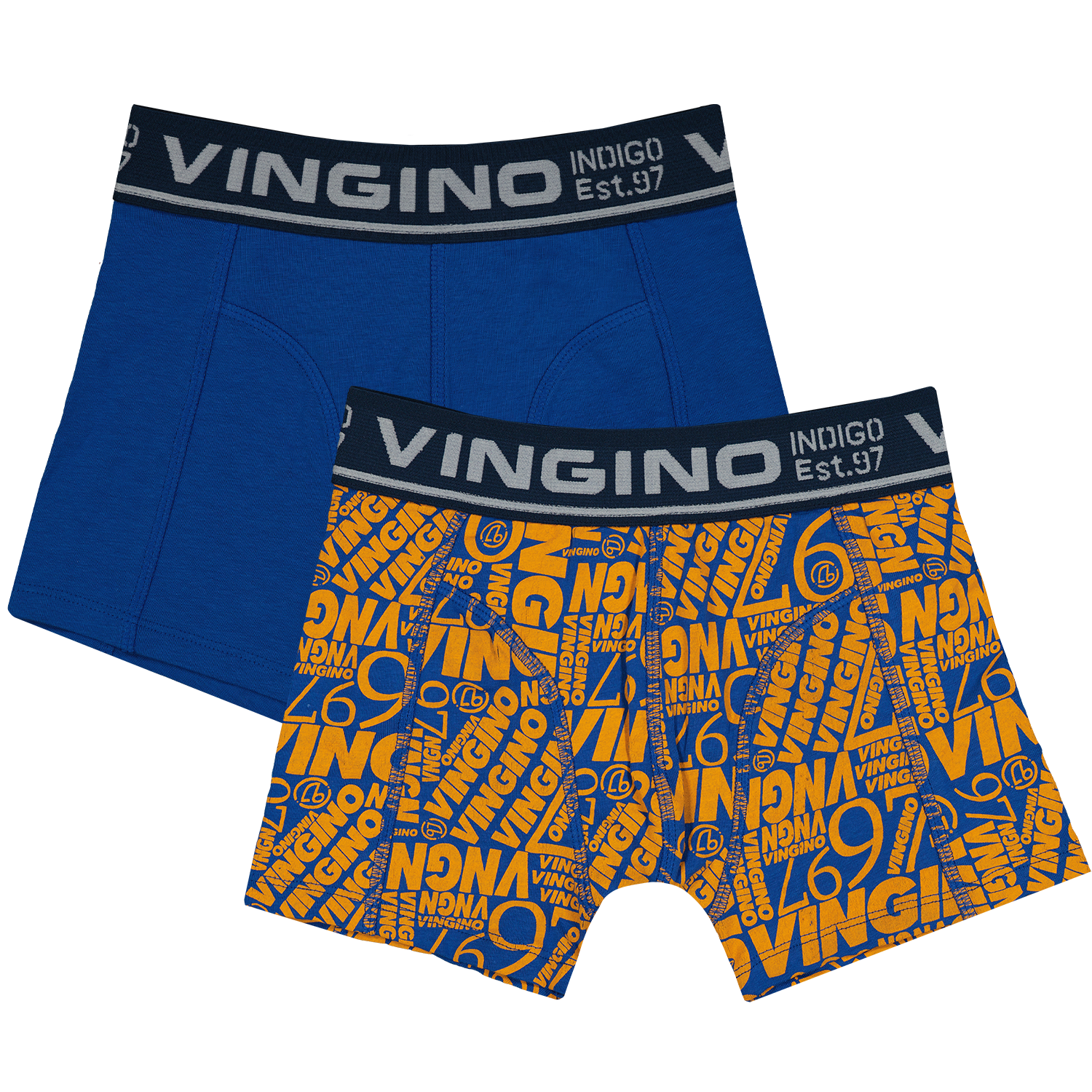 SS22KBN72507_B-221-12-VNGN_Royal-blue_FRONT Vingino Unterhosen Boxershort 2er Pack - VNGN - Blau/Orange