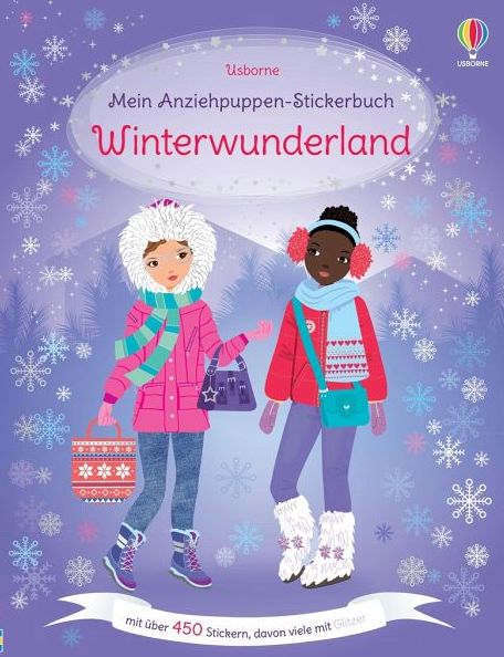 Usborne Mein Anziehpuppen-Stickerbuch Winterwunderland