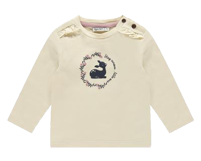 Babyface Langarm Shirt in Creme - Bambi Babyface Langarm Shirt in Creme - Bambi